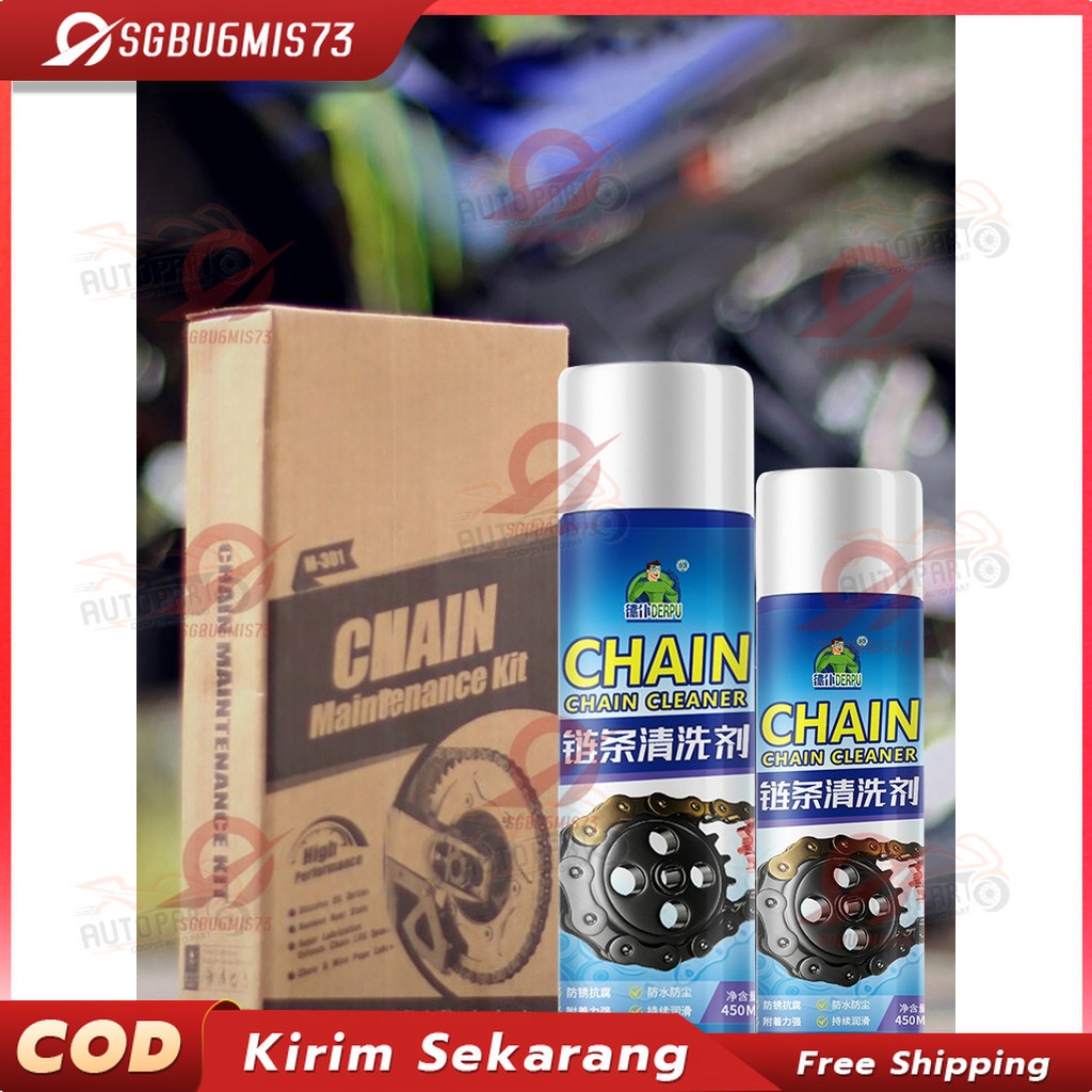 Pilihan Pembalap Profesional Chain Lube Pelumas Rantai Contact Cleaner Anti Karat Pembersih Rantai M