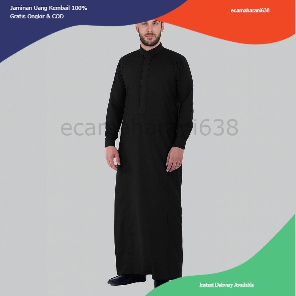 Jubah Pria Toyobo Thobe Jubah Gamis Pria MUslim Al-Hakim Baju Muslim Pria Jubah Pria Thobe Toyobo Pr