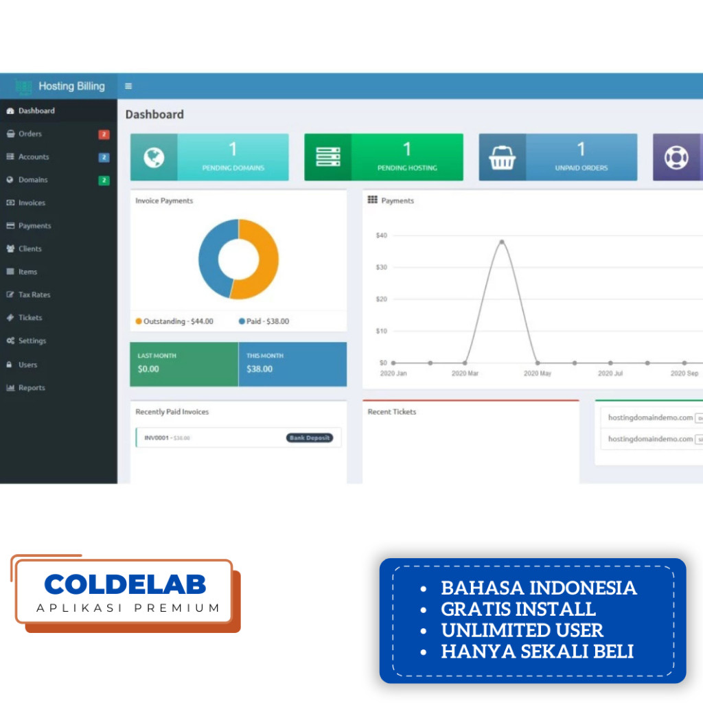 Aplikasi CMS Web Bisnis Penyedia Hosting Domain Source Code PHP