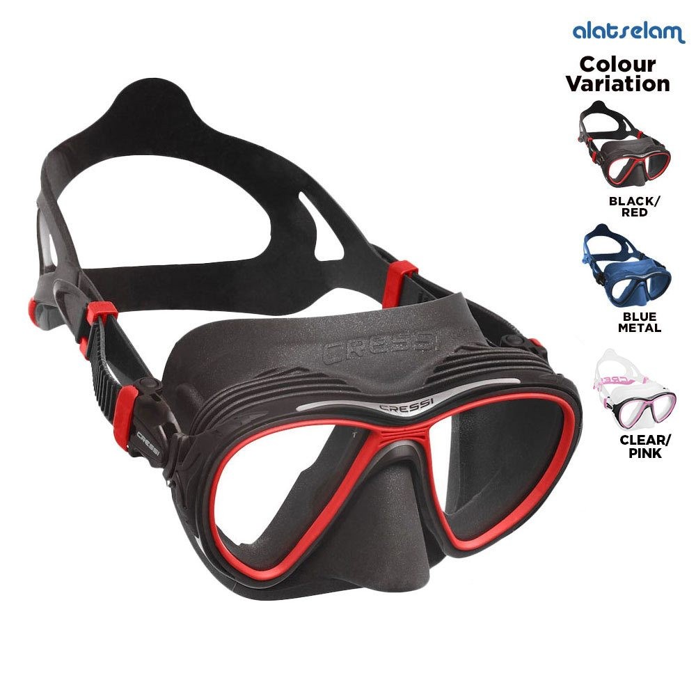 Mask Cressi Quantum Perfect For Diving / Kacamata Diving / Snorkling / Mask Scuba Diving Anti Embun