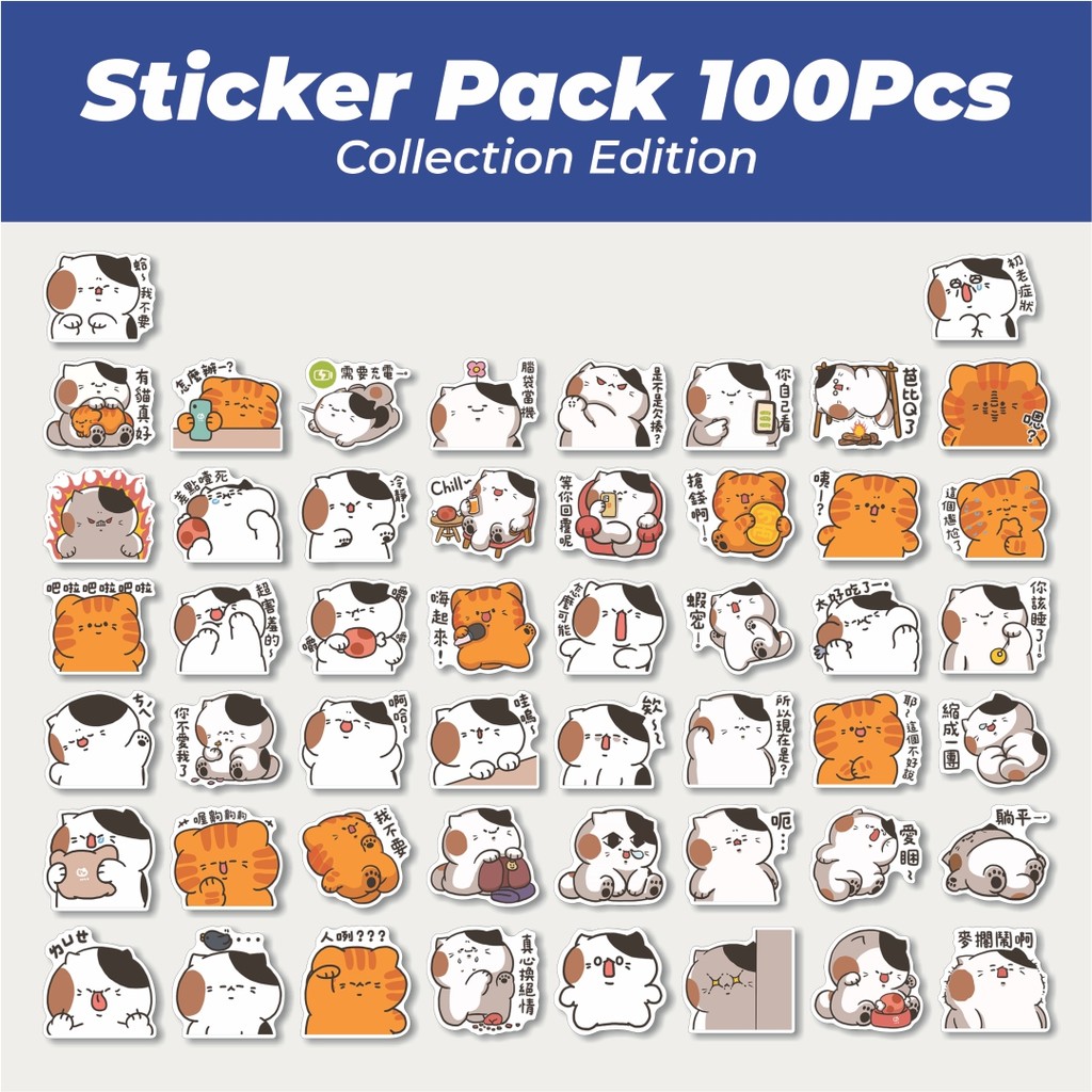 

Hot Stiker Sanfa Cat Lucu Anti Air Stikers Berperekat Waterproof Sticker Decal Buat Motor Helm Buku Journal Koper Casing HP Laptop Botol Minum
