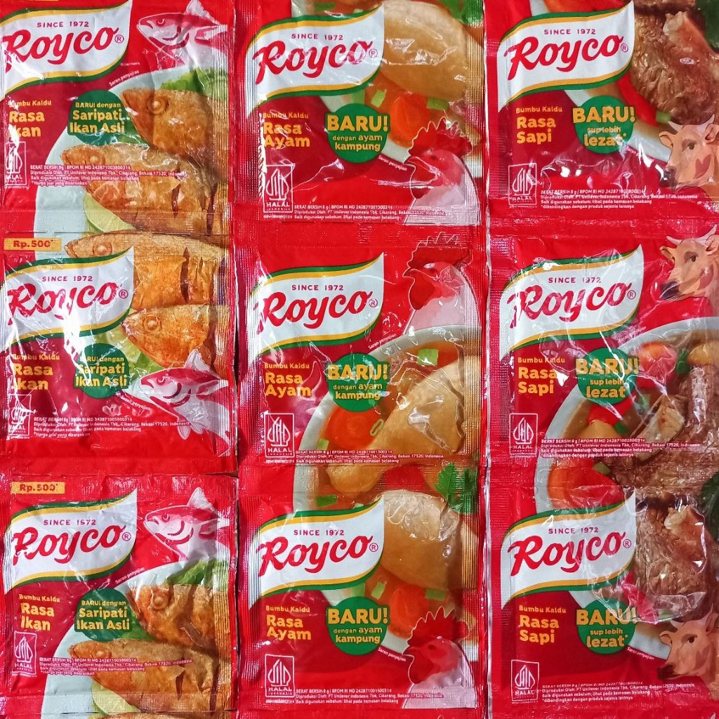 

Royco Bumbu Kaldu Rasa Ayam, Sapi & Ikan ( PAKET HEMAT ) Lebih Banyak, Lebih Murah.