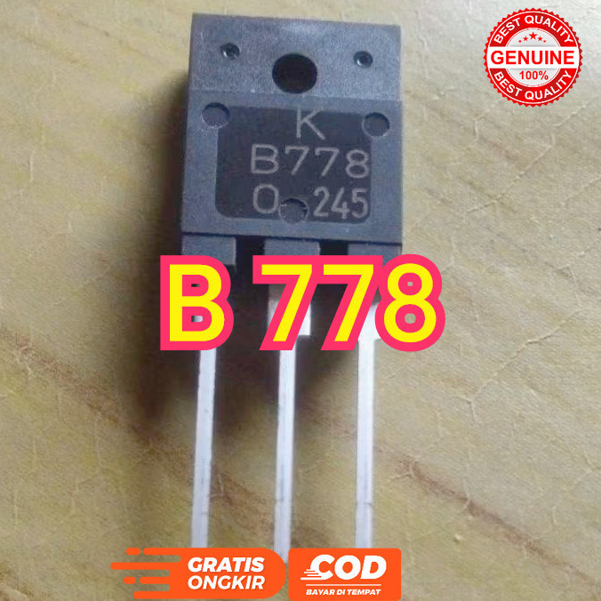 TRANSISTOR TR B778 B 778 NOMER SATU