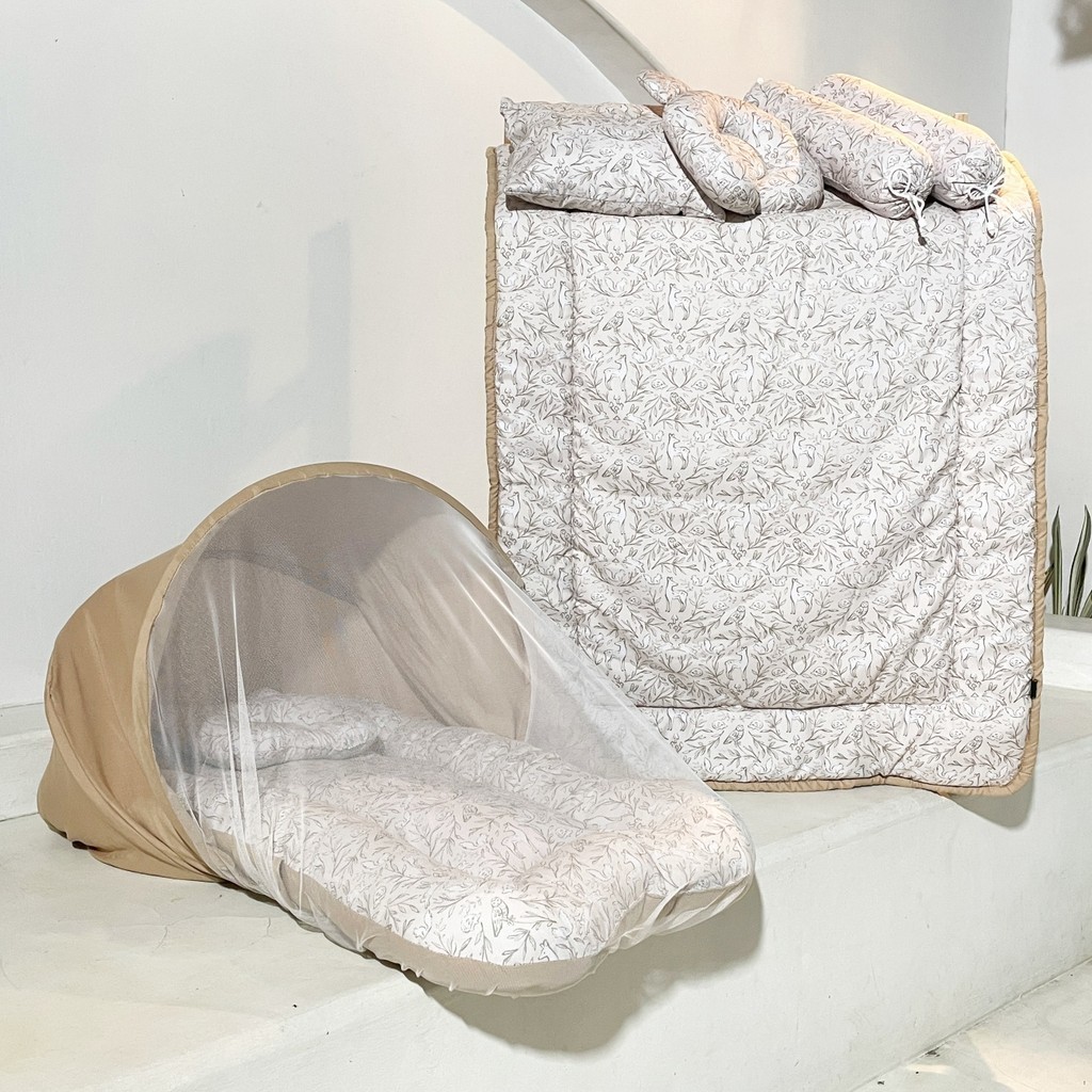 Goldenic -  Kasur Bayi Set dengan Bedcover Bayi Set Motif Ohara