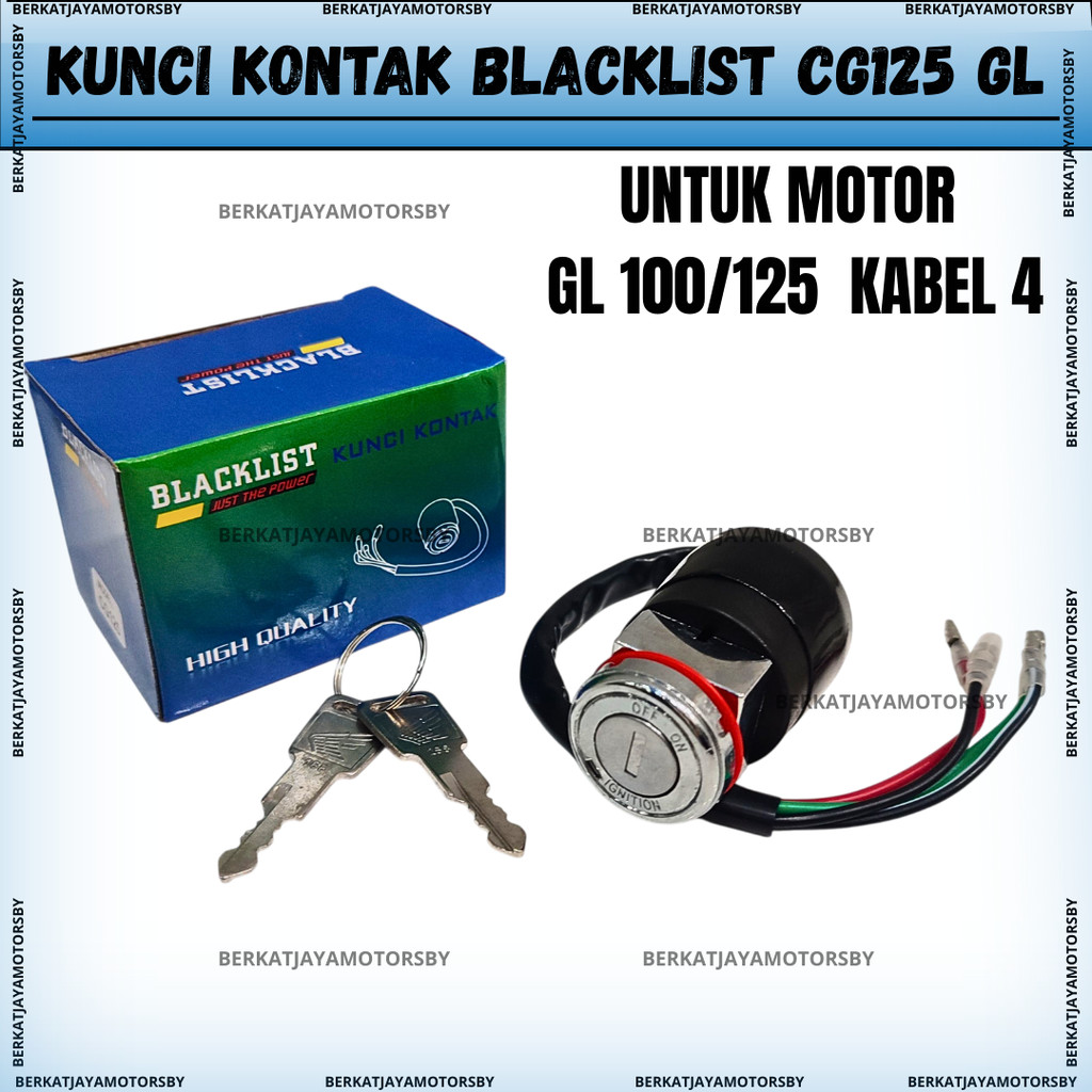 KUNCI KONTAK BLACKLIST CG GL100 GL125 GL 100 110 125 MODEL ORIGINAL ORI
