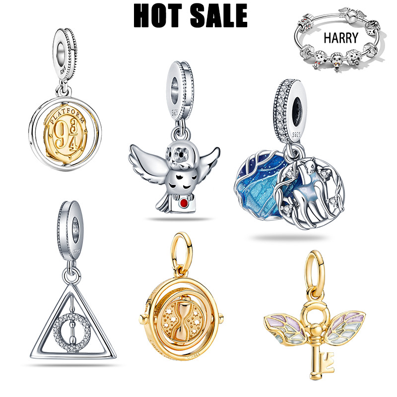 HOT TOYS brand series Harry Potter Charm Beads Suitable for Original pandora Bracelet 925 Silver Car