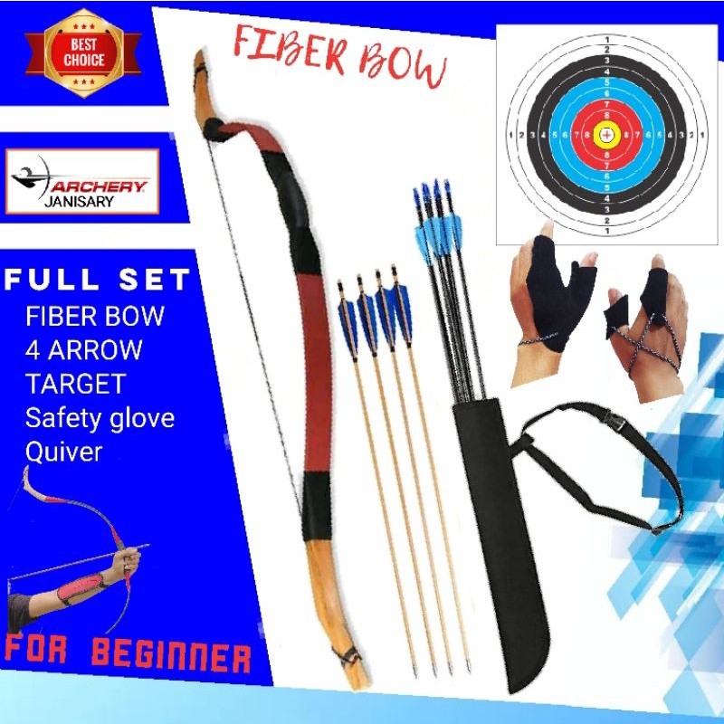 busur panah Horse bow fiber untuk pemula