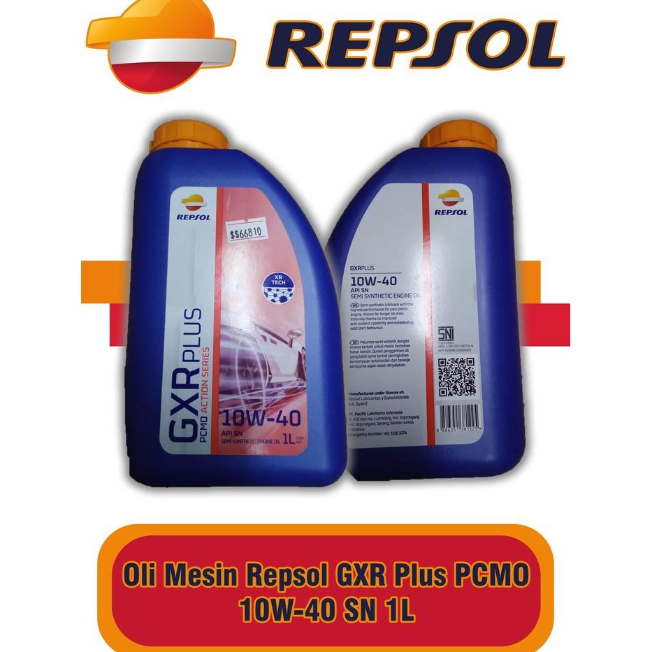 PROMO  Oli Mesin Repsol GXR Plus PCMO 10W-40 SN 1L 66810