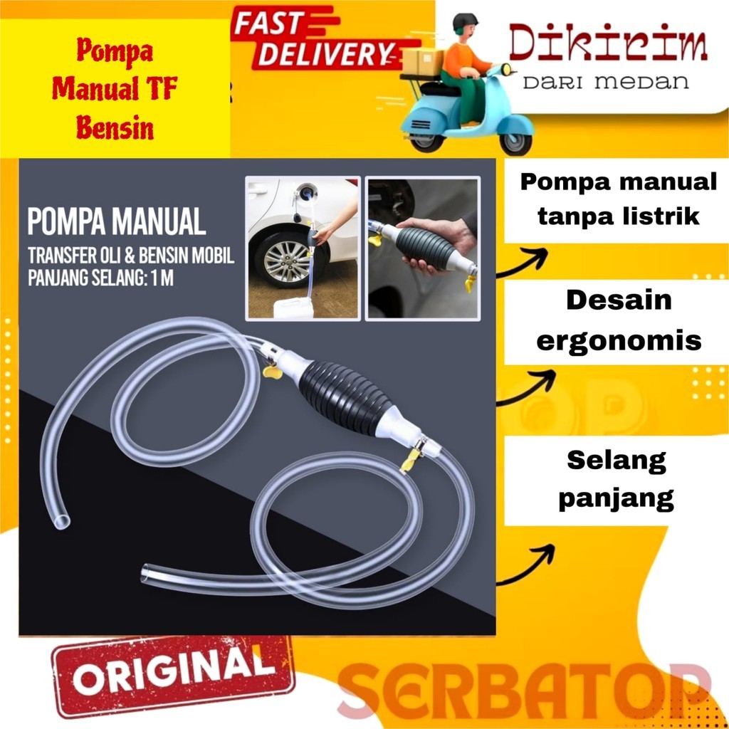 Pompa Tangan Transfer Oli Bensin Mobil Oil Extractor Pompa Tangan Transfer Oli 1M