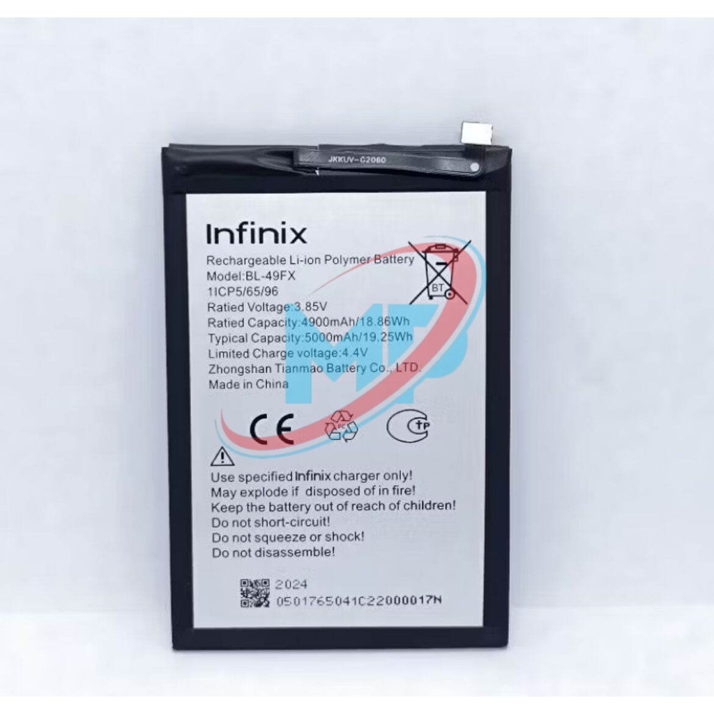 Baterai Batre HP Infinix Smart 6 HD X6512 BL-49FX BL49FX Original BISA COD