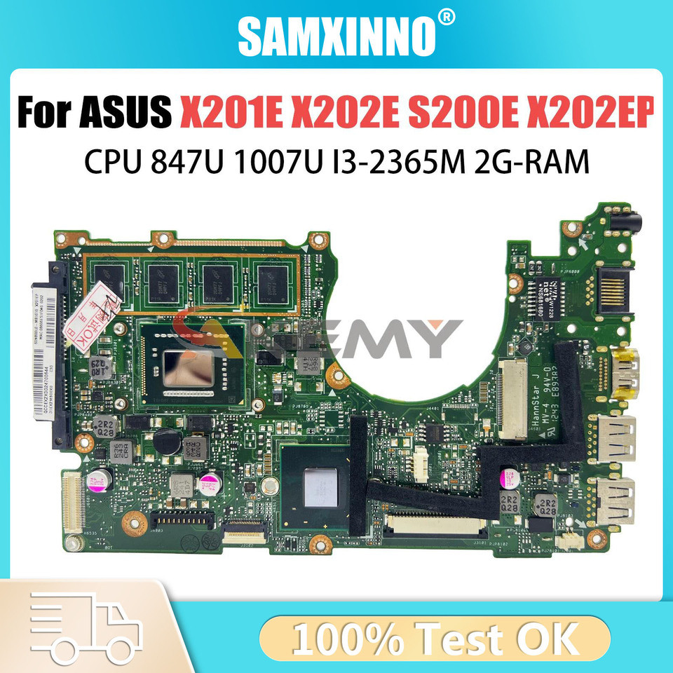 Notebook X202E Mainboard For ASUS X200E X201E S200E X201EP X201EV Laptop Motherboard 847/987/1007U I