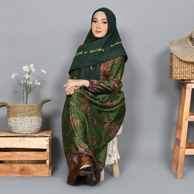 MACIAS_ GAMIS MUSLIMAT NU GAMIS PENGAJIAN SERAGAMAN MUSLIMAT NU GAMIS PANGAOSAN BATIK MUSLIMAT