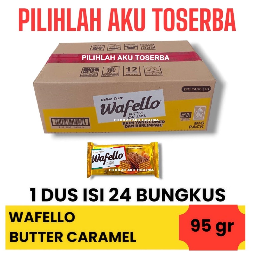 Roma Wafello BUTTER CARAMEL 95 gr - (HARGA 1 DUS ISI 24 PCS)
