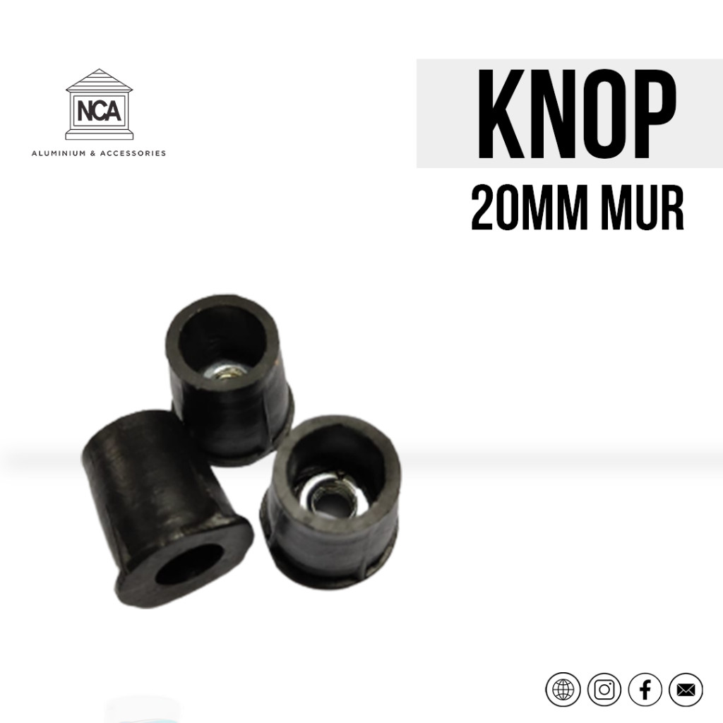 Knop Dop Pipa Jemuran 20mm + Mur
