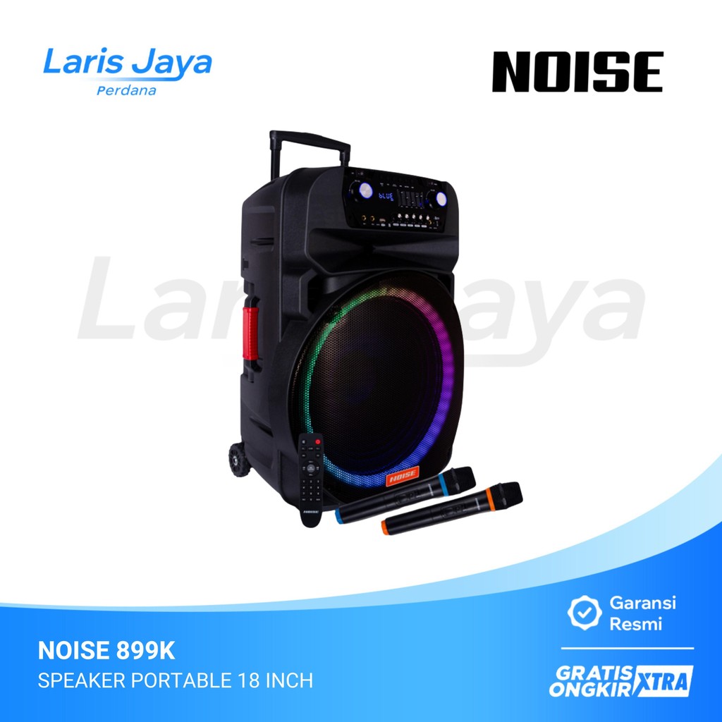 SPEAKER PORTABLE NOISE 899K / 899-K | 18 INCH, BLUETOOTH, BATERAI, USB