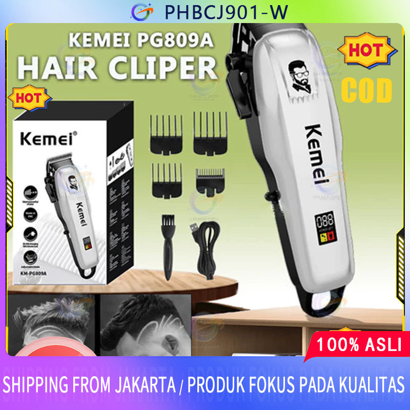Original KEMEI 809A Alat Cukur Rambut Kemei KM 809A Mesin Cukur Cordless HAIR CLIPPER TRIMMER