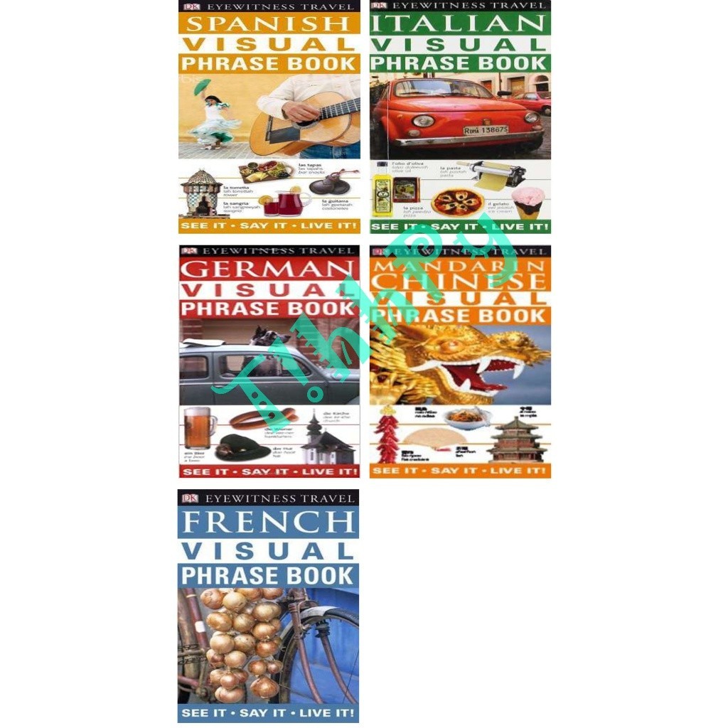 Visual Phrase Book Italian / Spanish / French / German / Mandarin Chinese / Full Colour