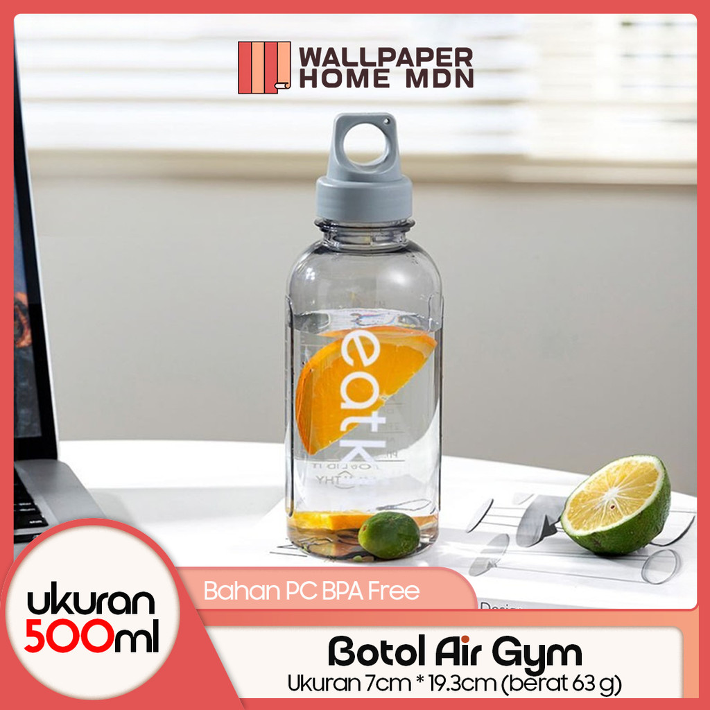 Botol Air Olahraga Kapasitas Besar Gym Botol Air Luar Ruangan Plastik Anti Tumpah Portabel BPA Free