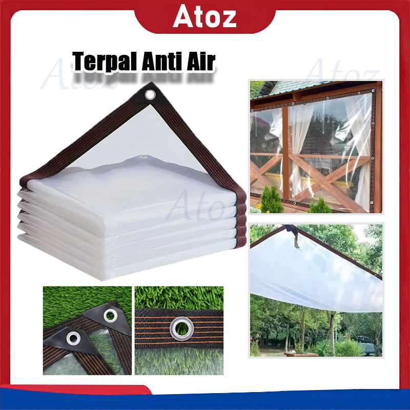 Terpal Plastik Bening Tahan Air/Tebal Terpal Plastik Tanamn Anti Air/Terpal Plastik Uv Bening Transp