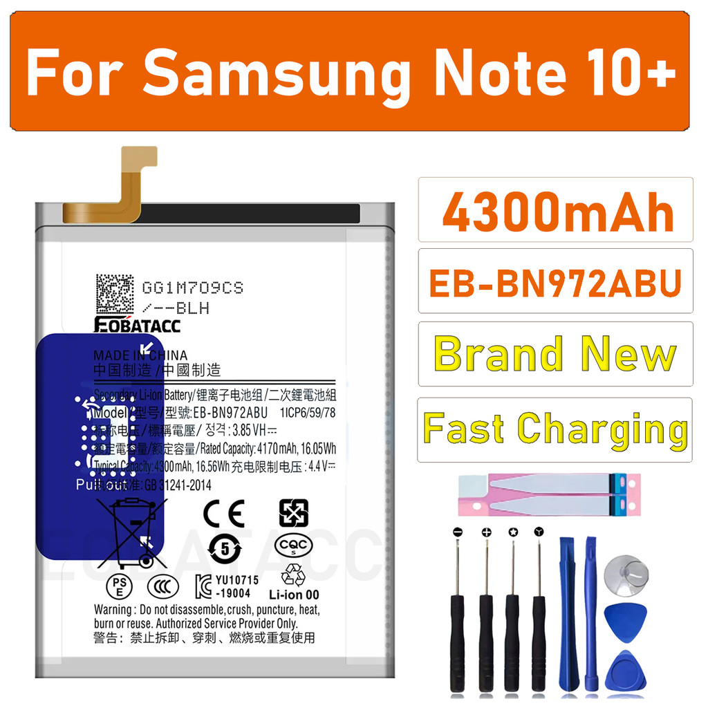 2025 Years Brand New EB-BN972ABU 4300mAh Battery For Samsung Galaxy Note 10+ Note 10 Plus SM-N975F p