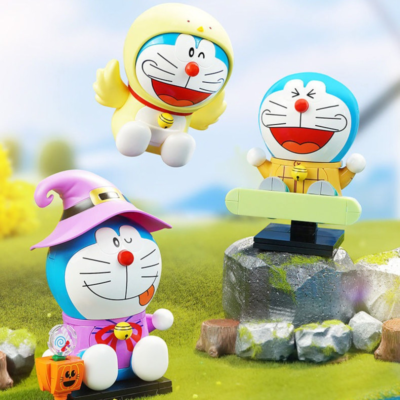 Keeppley Wonderful Building Blocks Doraemon Any Door Surrounding Round Rolling Toys Dingdang Cat Ass