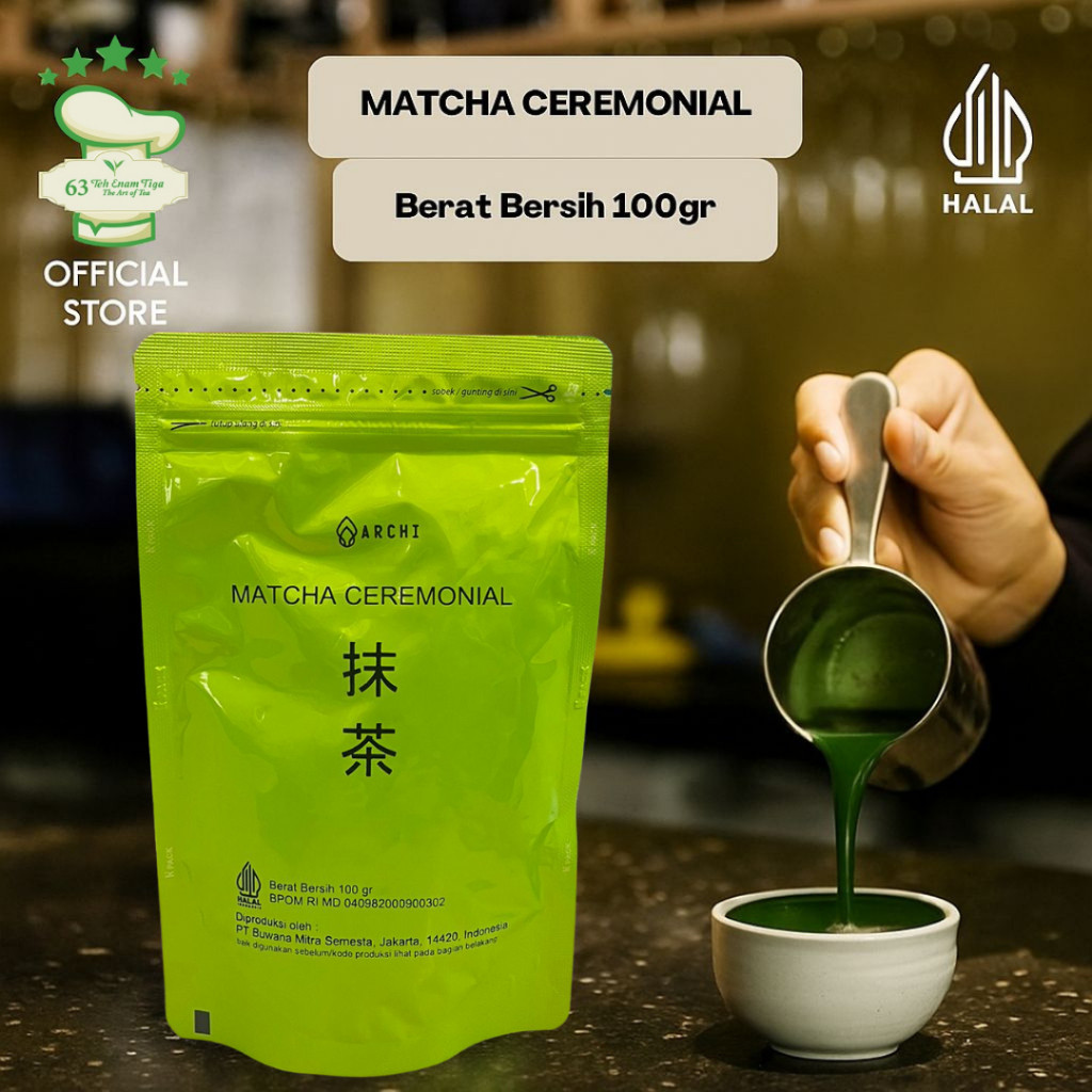 [SIMARI] Teh 63 - ARCHI Matcha Ceremonial 100gr - Food Service