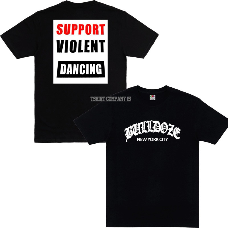 Bulldoze NYHC - Tshirt Black New merch Kaos band Bulldoze Hardcore Kaos hitam