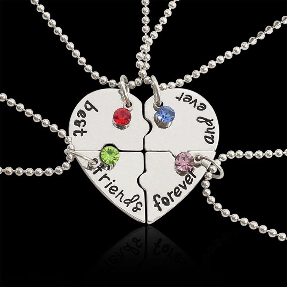 Friendship Necklaces 4 Bff Necklace Womens Necklace Love Necklace