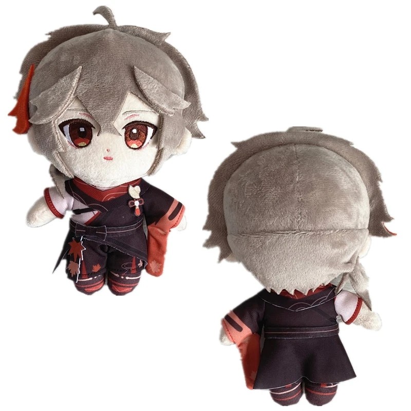 20cm Genshin Impact Kaedehara Kazuha Plush Pillow Doll Kawaii Cartoon Cosplay Accessories Xmas Gift 