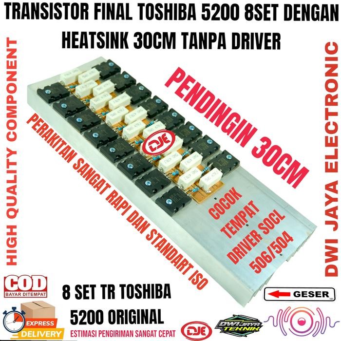 PARALEL TRANSISTOR FINAL TOSHIBA 8 SET TANPA DRIVER BUAT DRIVER LAPANGAN CVJA