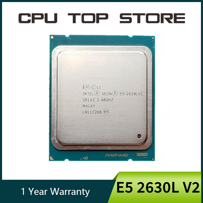 Intel Xeon E5 2630L V2 LGA 2011 Processor SR1AZ 6 Core 2.4GHz Server CPU