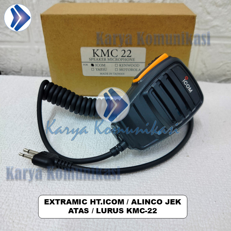 EXTRAMIC HT ALINCO DJ-195,196,596 ICOM V-86 Merk KMC 22