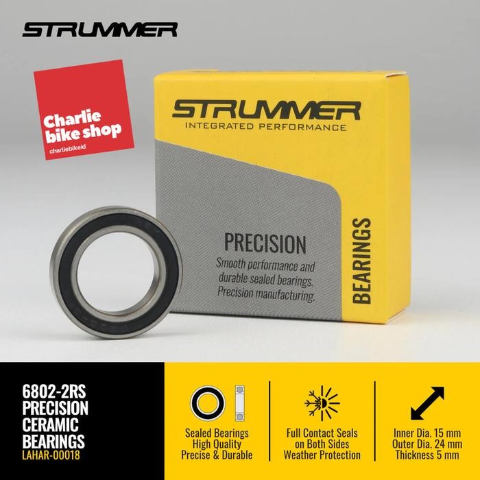 Strummer Bearing Hub 6802 2RS Sealed Bearing - Ceramic