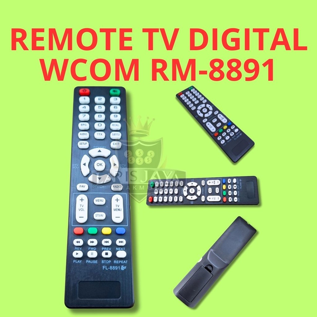 Remote Mesin TV WCOM – Remote RM-8891 Digital Tuner TV
