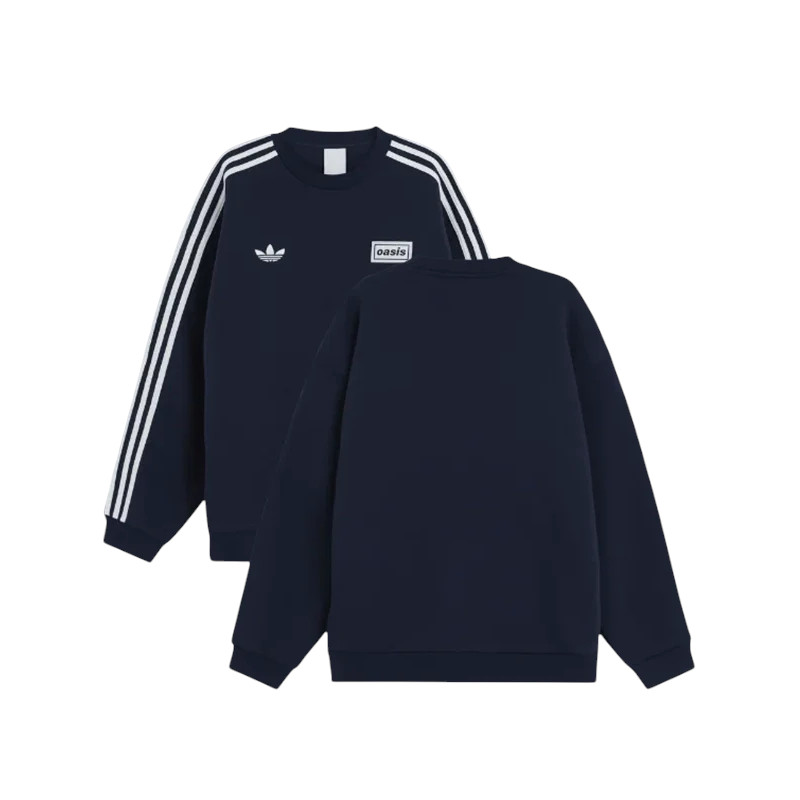 Sweater Pria Adidas x Oasis Live 2025 Tour Crewneck Sweatshirt Indigo (100% original)