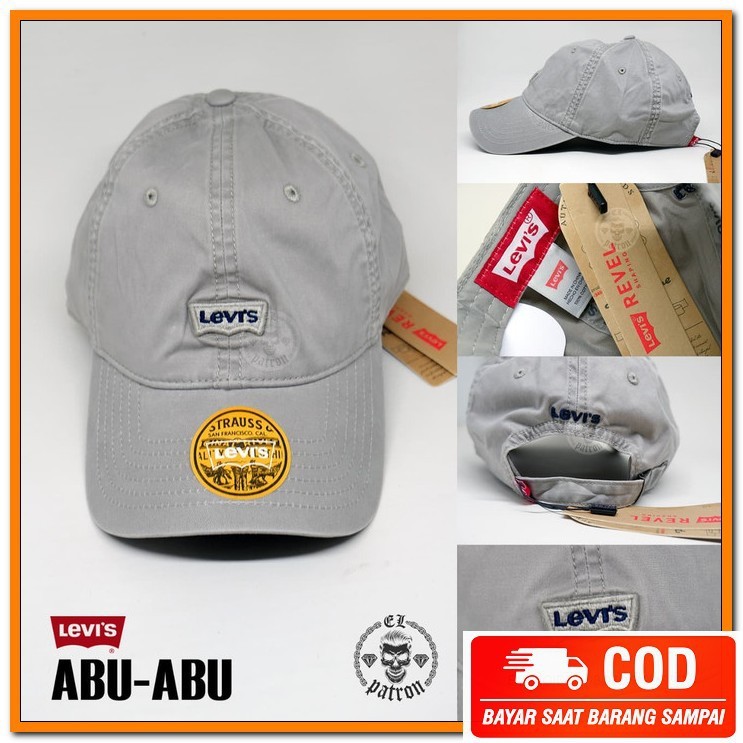 Topi Pria Distro Cowok Keren Dewasa Baseball Import Branded Olah  ZV792 Topi Levis Batwing Logo Base