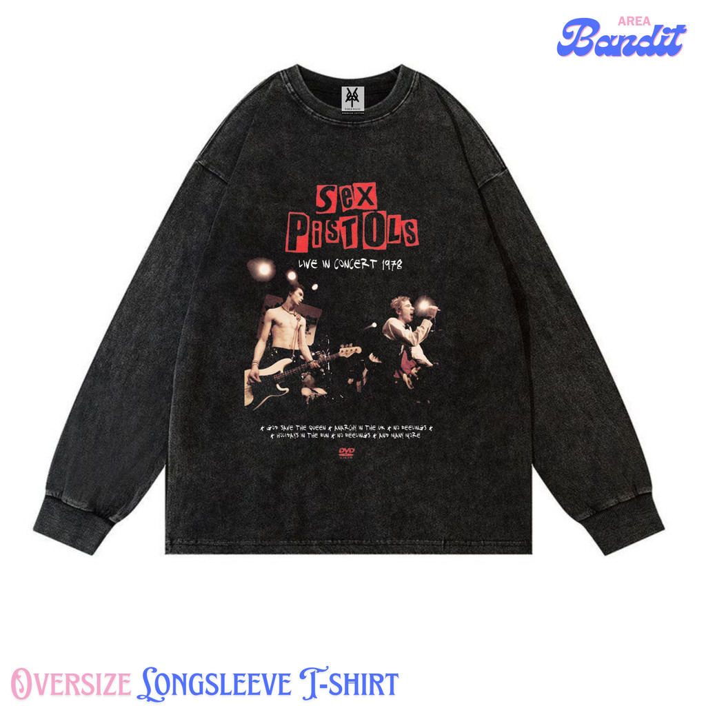 Bandit Area "sex pistols 1978" Oversize Longsleeve T-shirt Vintage tee