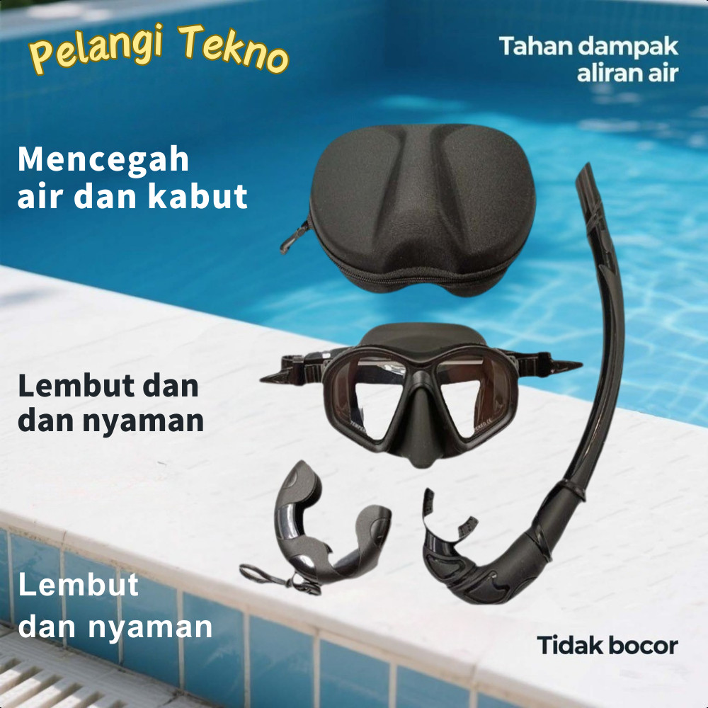 Masker Freedive Kacamata Low Volume Mask Panah Ikan Selam Spearfishing Freediving Snorkeling Free Di