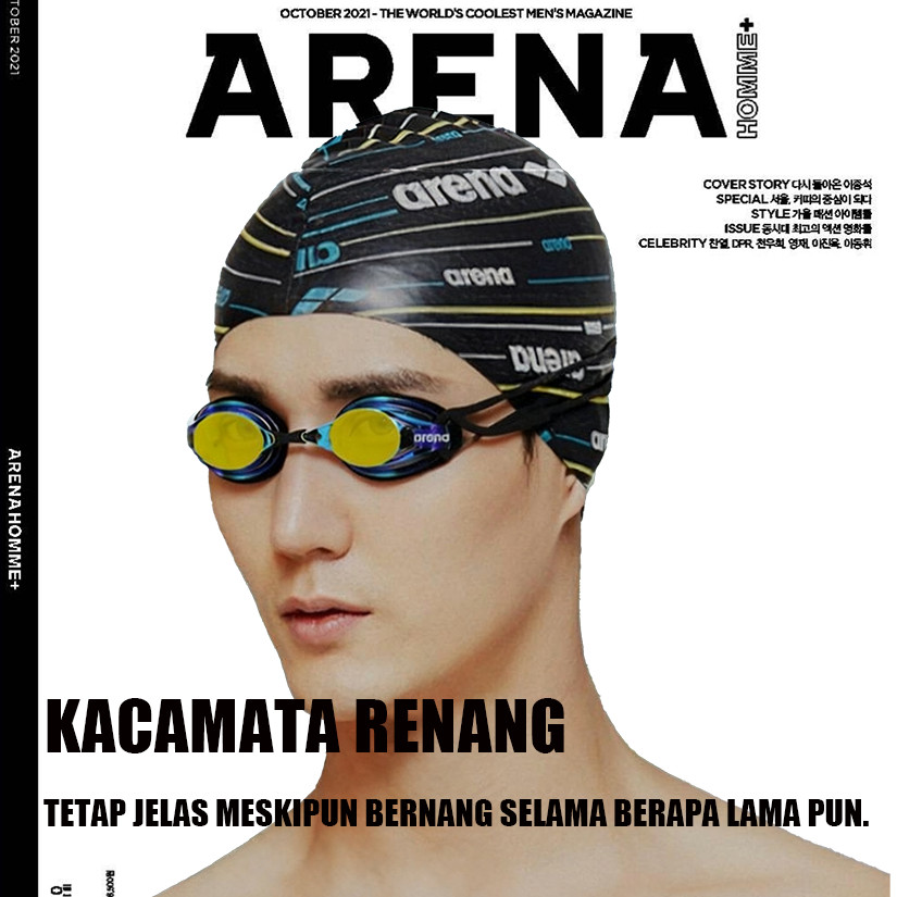 Kacamata Renang Arena Ori Profesional Laju Tinggi HD Tahan Air Anti FOG & Uv Protection Pria Wanita