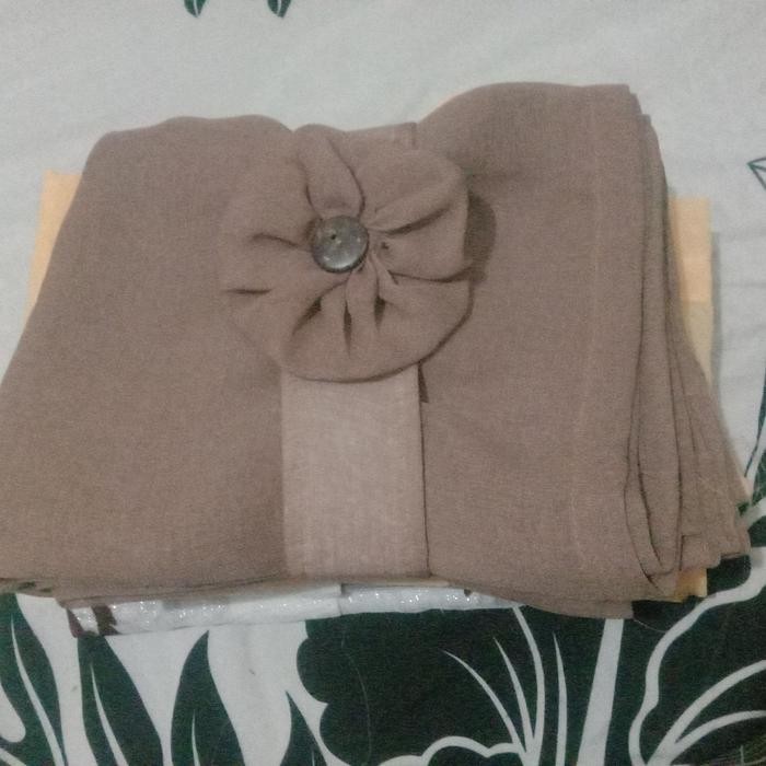 Gorden Kupu-kupu Vitrase Model Kupu Putih Polos - putih motif, 50x170cm