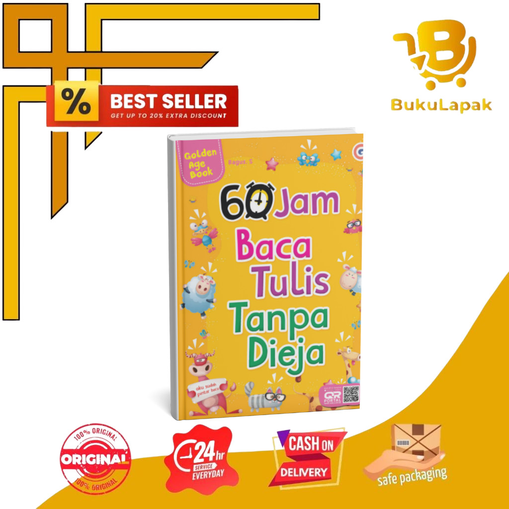 60 JAM BACA TULIS TANPA DIEJA- BUKU BELAJAR BACA - BUKU PINTAR MEMBACA - BUKU BELAJAR MEMBACA - BUKU
