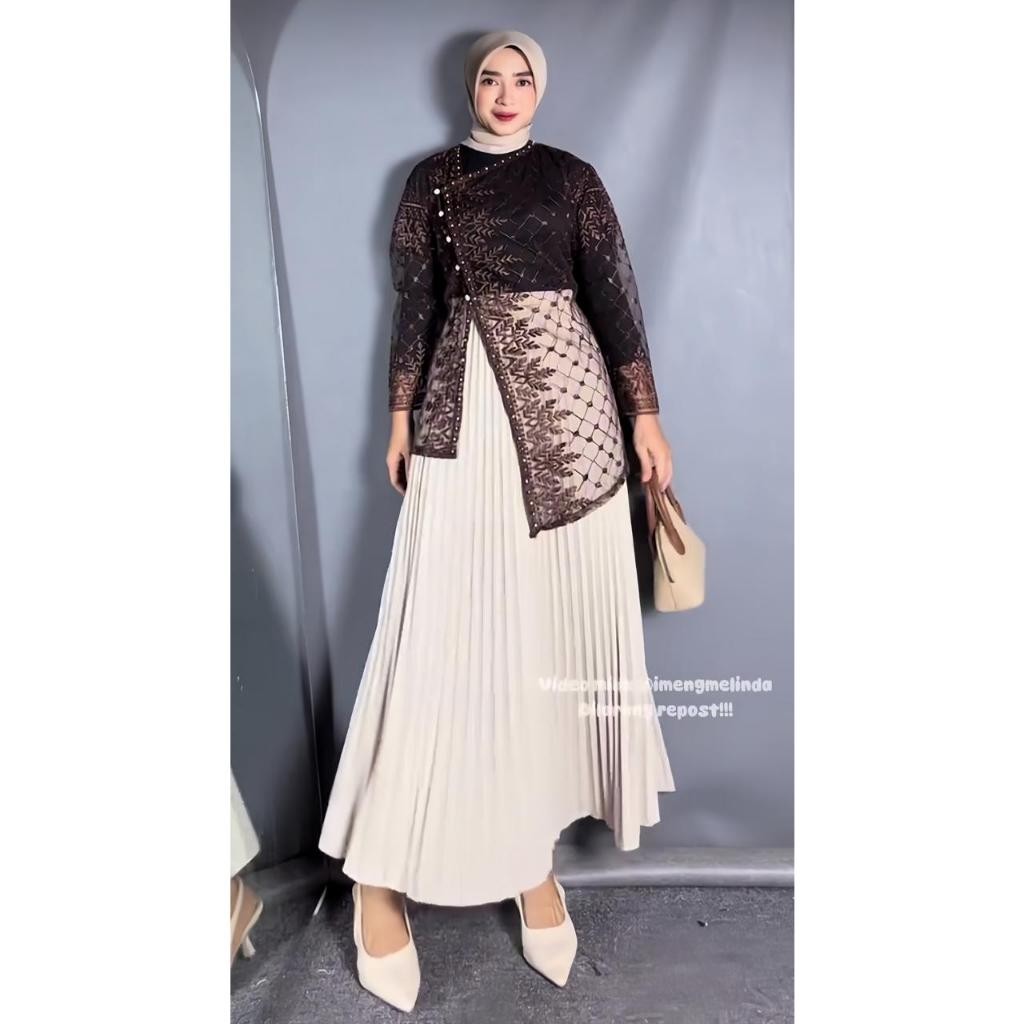 Outer Jasmine Brokat Sapto Full Payet / Outer Brokat Kondangan