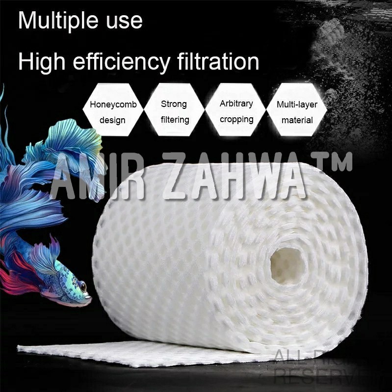 Filter Honeycomb Sarang Lebah Media Filter Aquarium Aquascape Marine