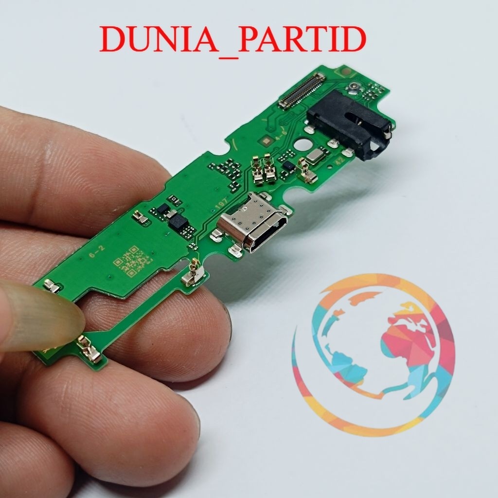 PAPAN KONEKTOR CAS CHARGER VIVO Y12 FULLSET ORIGINAL + IC