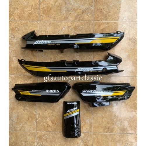 cover body astrea grand bulus kuning silver