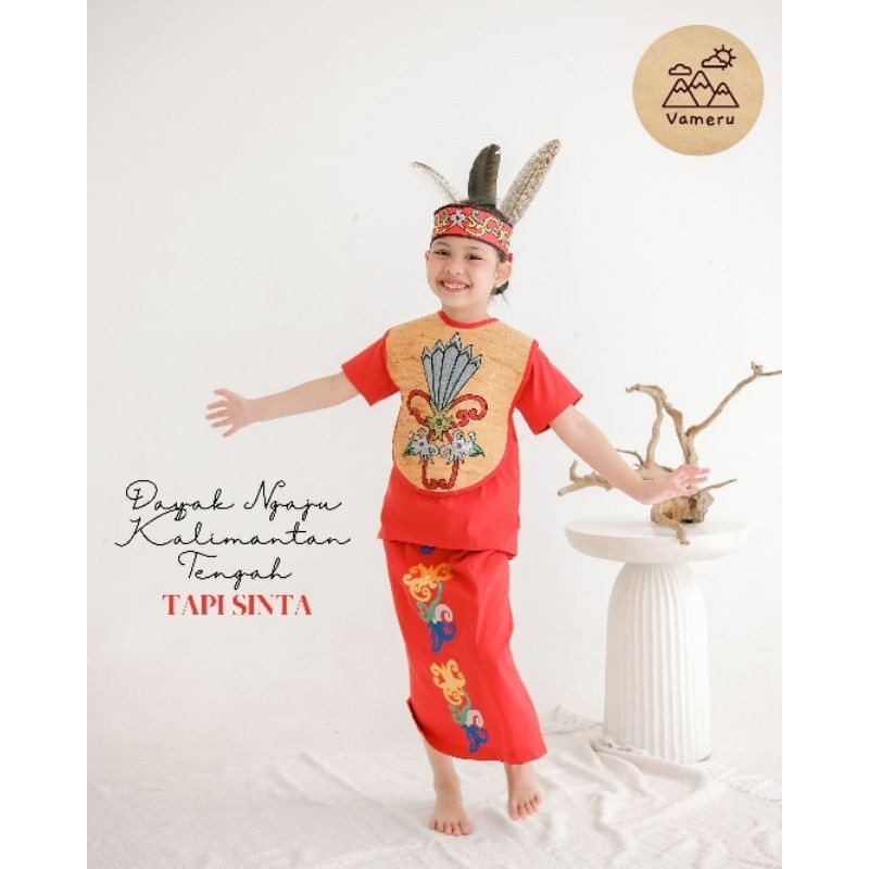 VAMERU - BAJU ADAT ANAK DAYAK NGAJU PEREMPUAN KALIMANTAN TENGAH