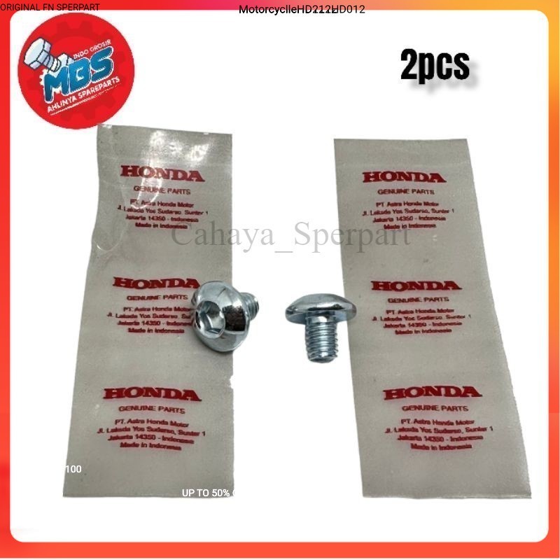 2pc BAUT BOLT SCRW PAN BAUT 10 L M6x8 COVER BODY TANKI SAYAP HONDA CRF CB CBR ORI $ Motor01cycle