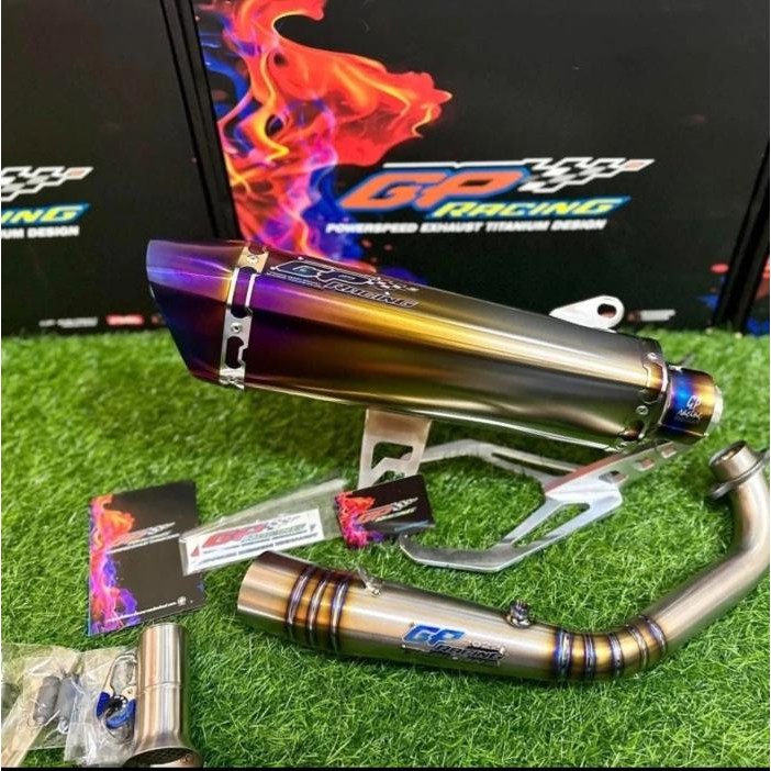 Knalpot Racing Xmax GP Racing GP RACING Titanium Original - 250/300cc
