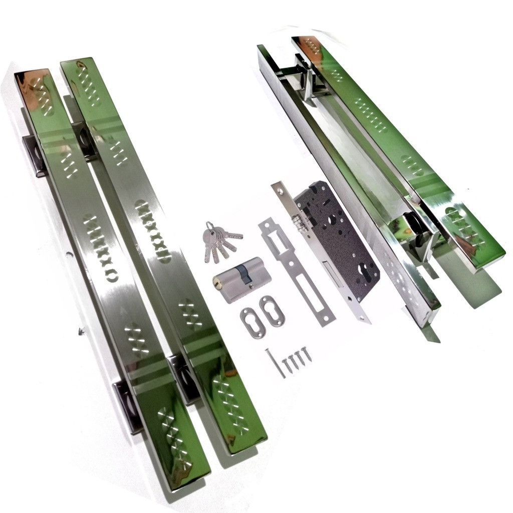 gagang pintu rumah 33 cm dan body kunci pelor murah tarikan gagang pintu minimalis pegangan pintu