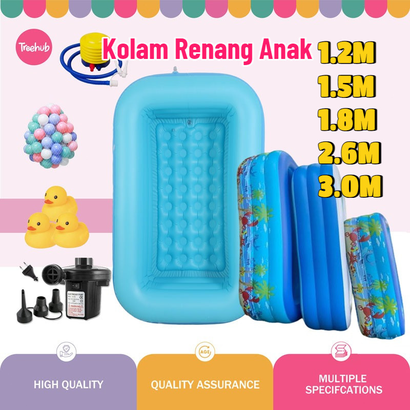 Kolam Renang Anak Jumbo 3 Meter Kolam Bola Bak Mandi Anak Renang Portable Inflatable Swimming Pool